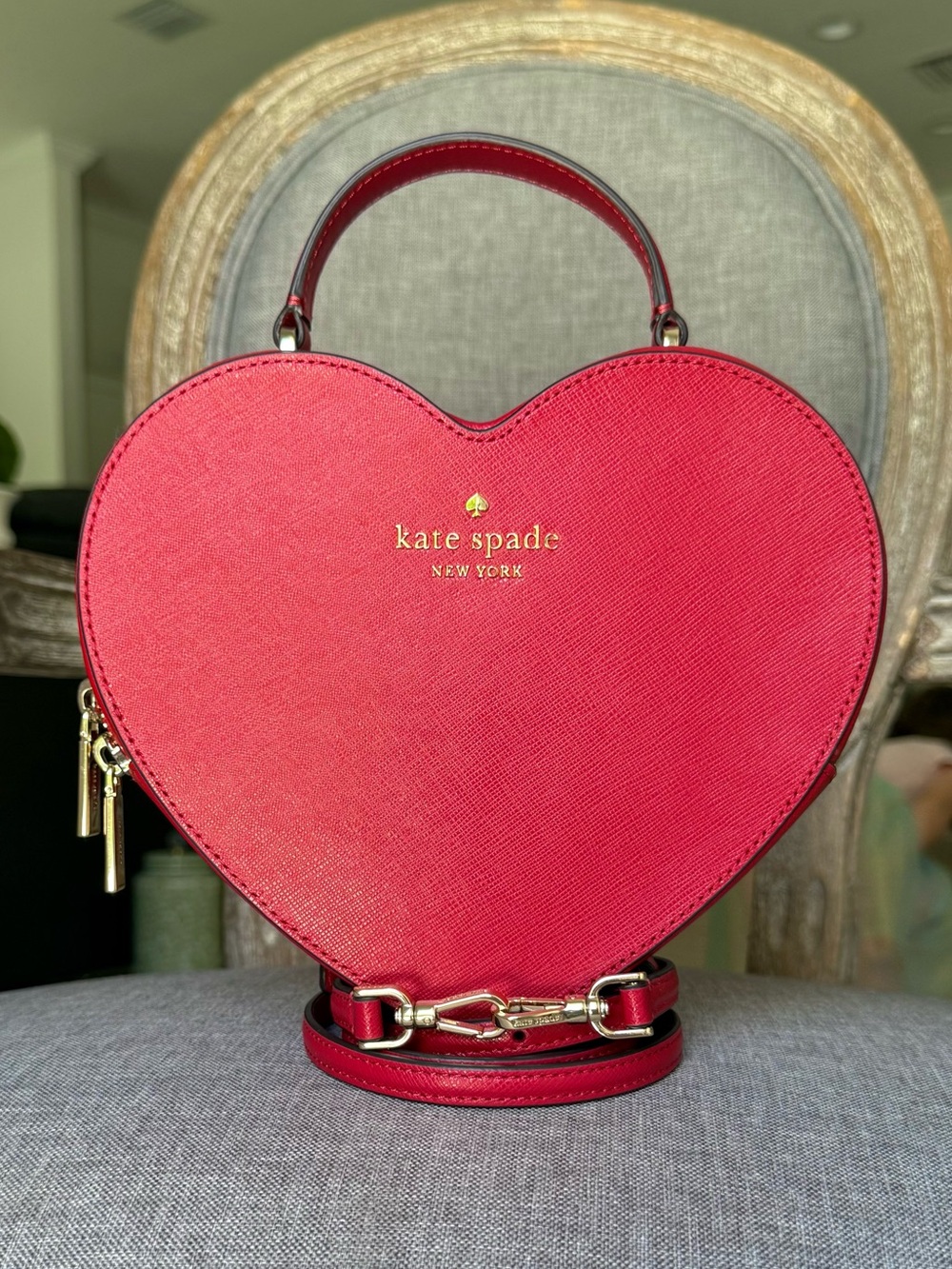 Kate Spade Red Love Shack Heart Crossbody Bag Purse
